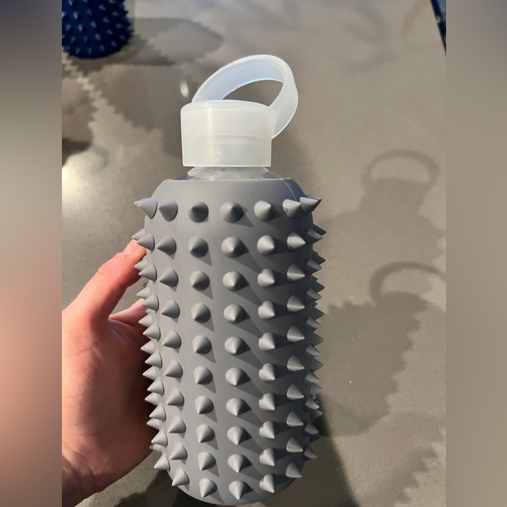 BKr grey spike water bottle 16oz